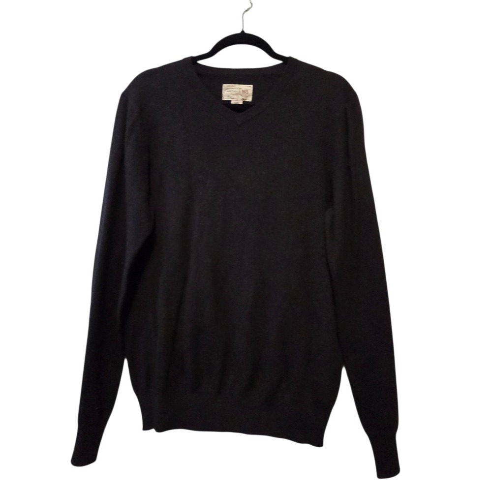Article 365 Cotton Cashmere Sweater Mens SM Black Work Business Casual Classic